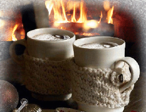 cafe humeante chimenea