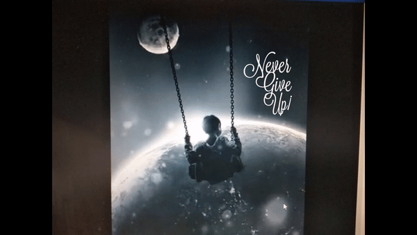 niño columpio never gif